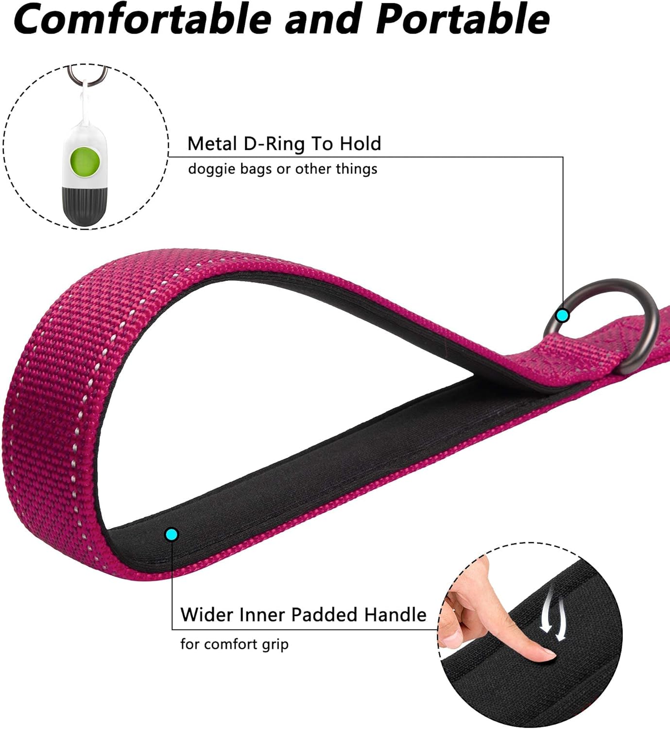 Vortex Aria Magnetic Harness & Leash Set - Flamingo Pink