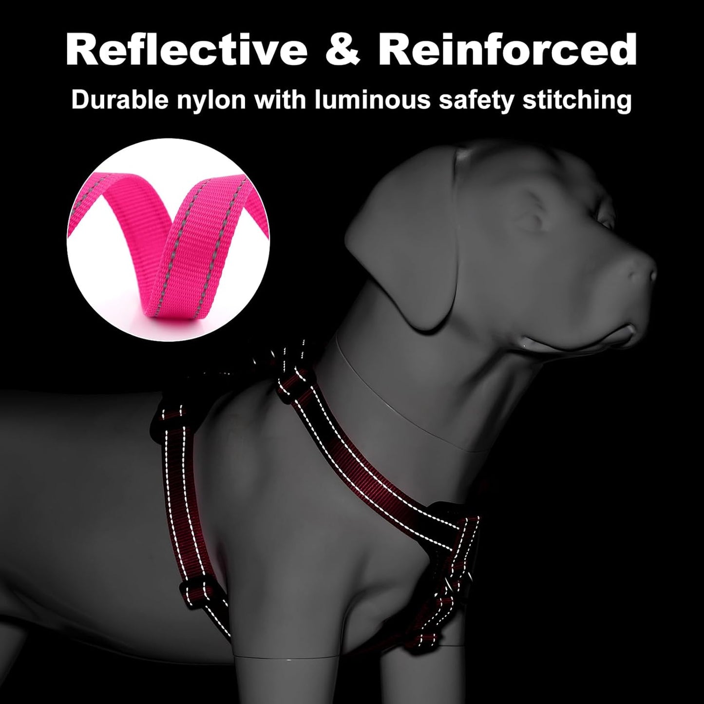 Vortex Aria Magnetic Harness & Leash Set - Flamingo Pink