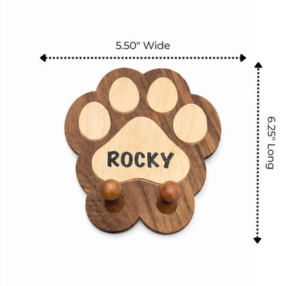 Customizable Engraved Wood Wall Organizer