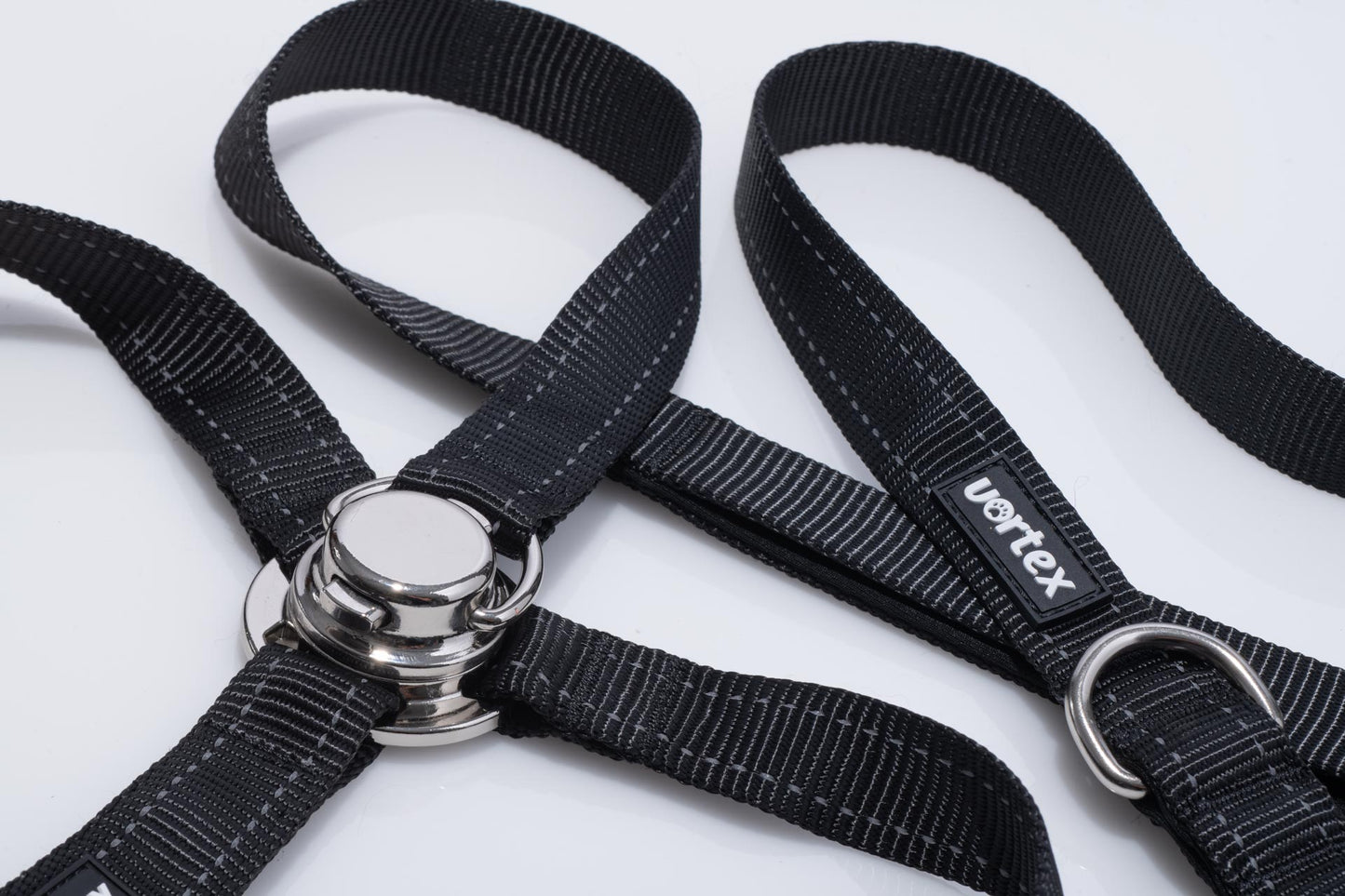 Vortex Aria Magnetic Harness & Leash Set - Midnight Black