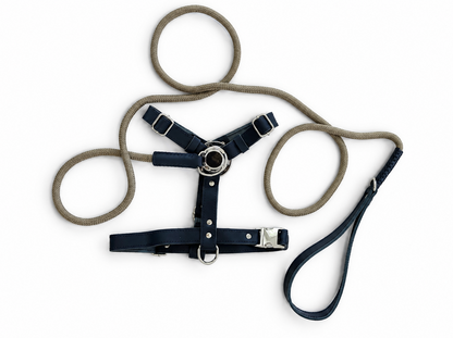 St. Barks Premium Leather Harness & Leash Collection