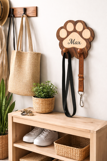 Customizable Engraved Wood Wall Organizer