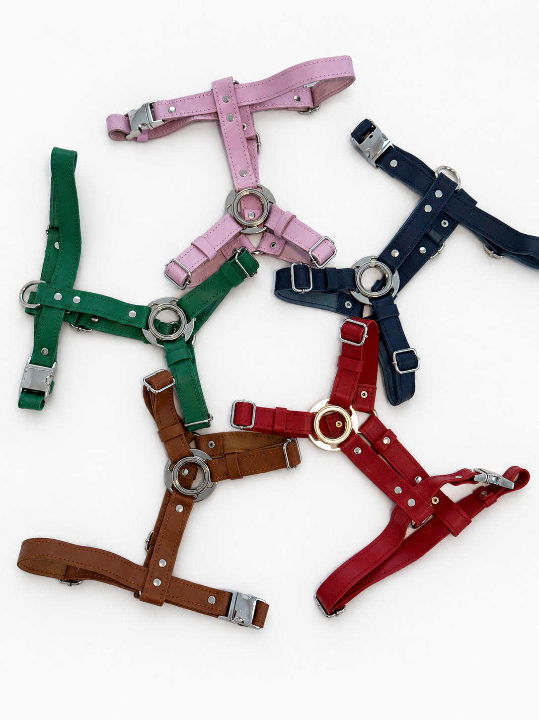 St. Barks Premium Leather Harness & Leash Collection