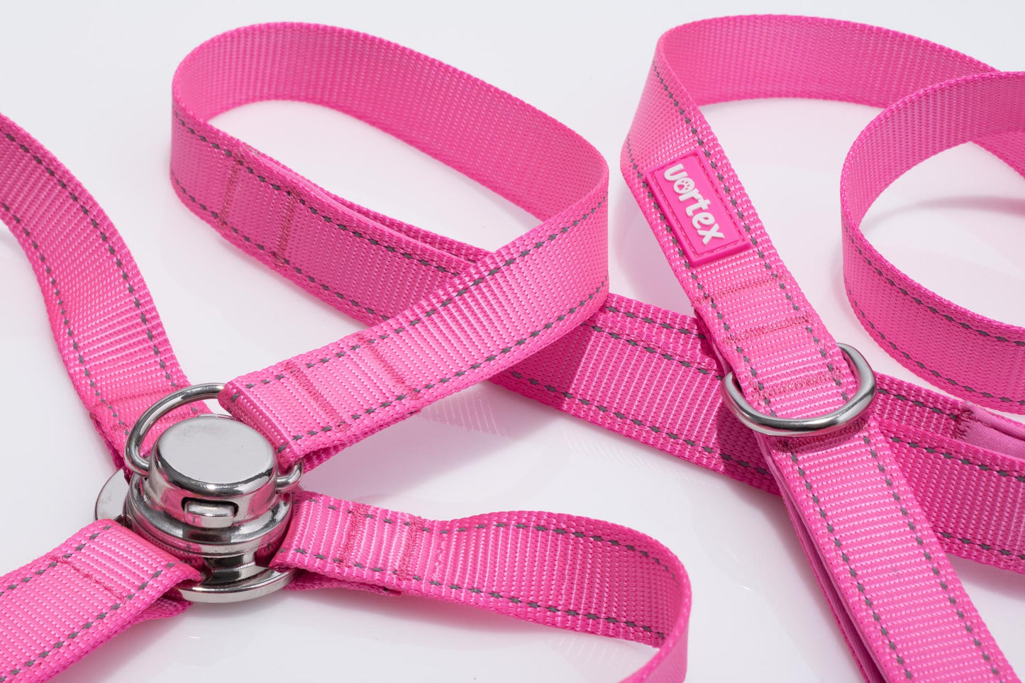 Vortex Aria Quick- Click Harness & Leash Set - Flamingo Pink