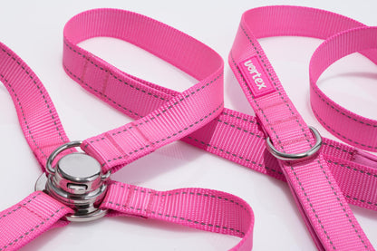 Vortex Aria Quick- Click Harness & Leash Set - Flamingo Pink