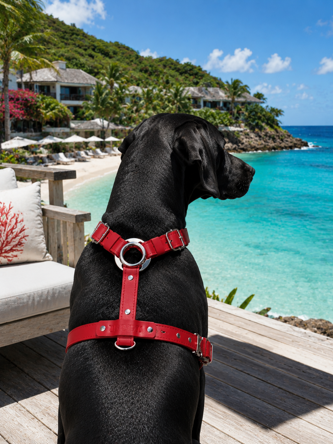 St. Barks Premium Leather Harness & Leash Collection